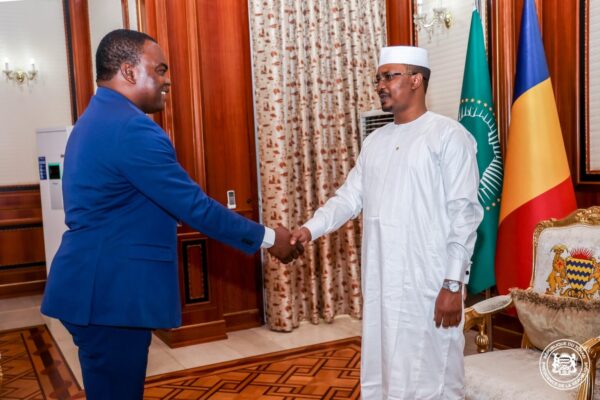 #Tchad#AUDIENCES PRESIDENTIELLES ; Le Secrétaire Permanent de l’OHADA et le Chargé d’Affaires des USA reçus au Palais.