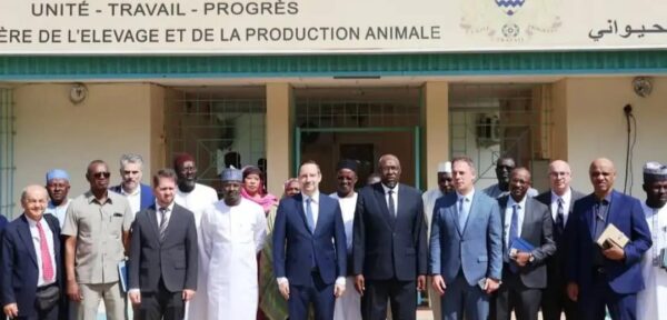 #Tchad#Élevage : Abderrahim Awat Atteïb reçoit une délégation hongroise.