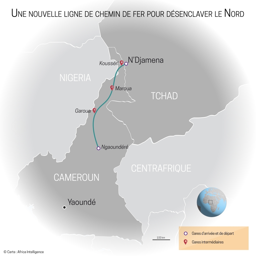Cameroun, Tchad : Yaoundé valide le tracé de la ligne ferroviaire Ngaoundéré-N’Djamena.